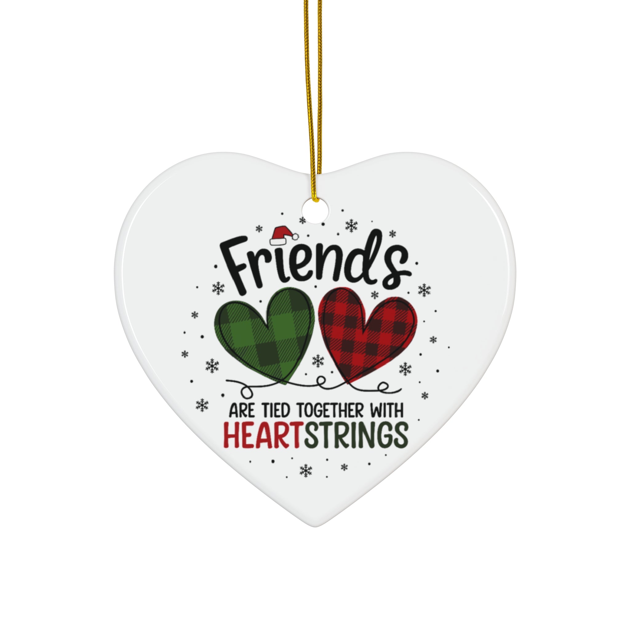 Friends Tied Together Ceramic Ornament