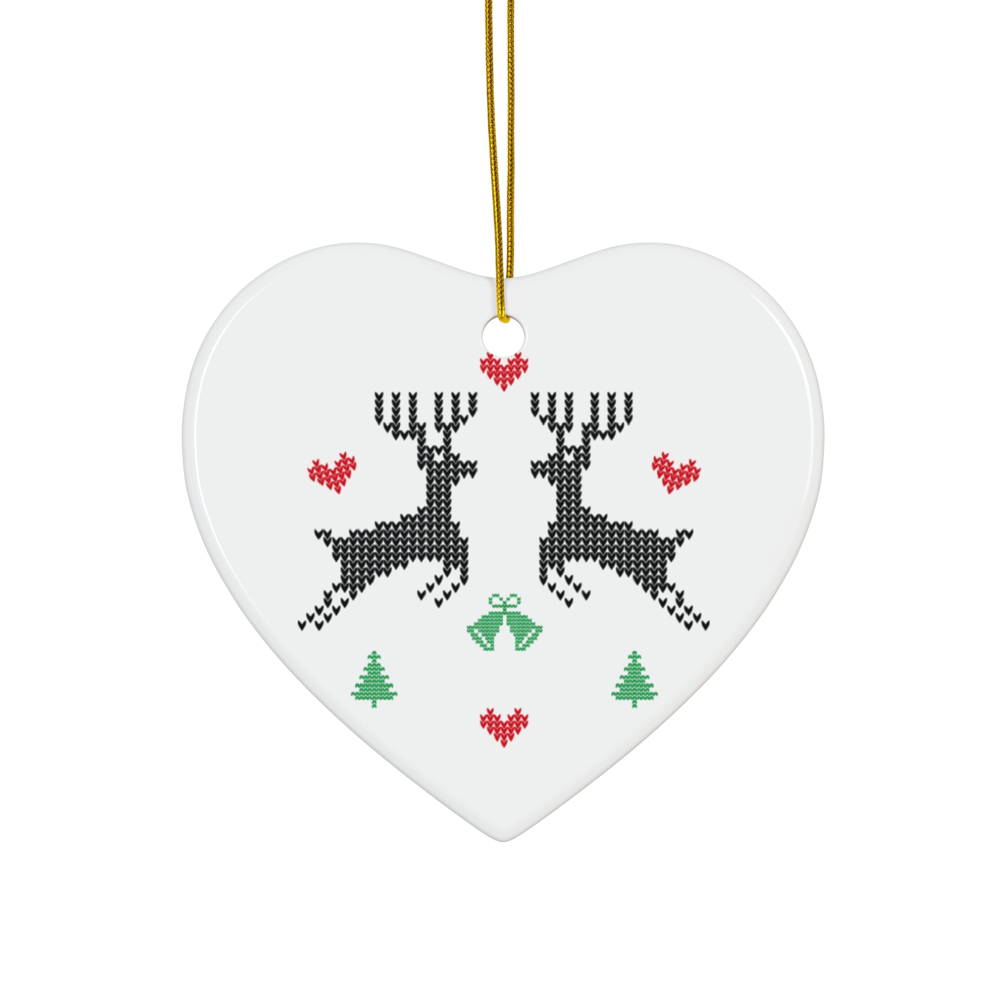 Reindeer Ceramic Ornament