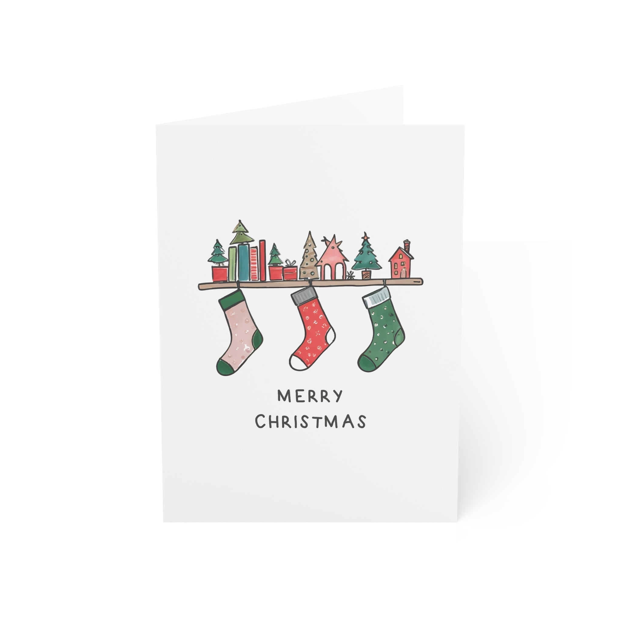 Merry Christmas 5 Greeting Cards