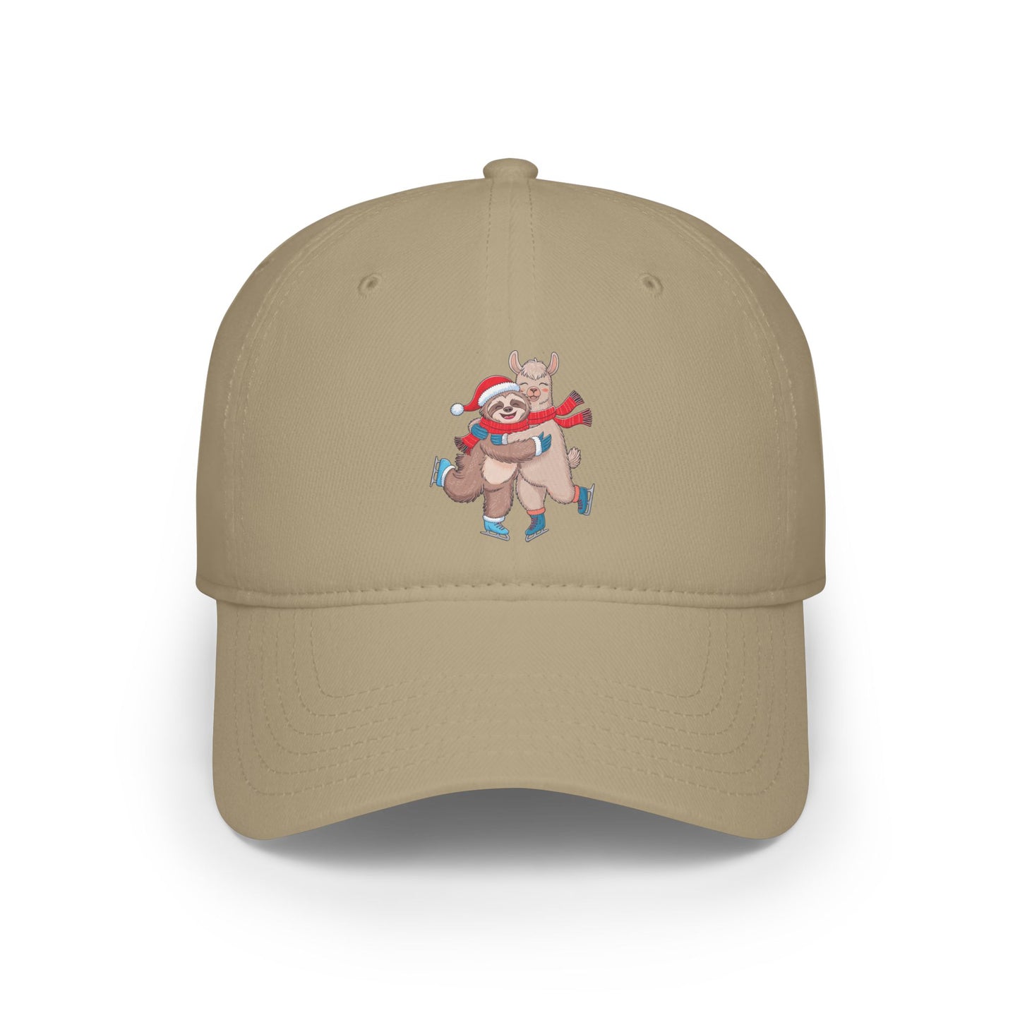 Sloth Hugging Llama Baseball Cap