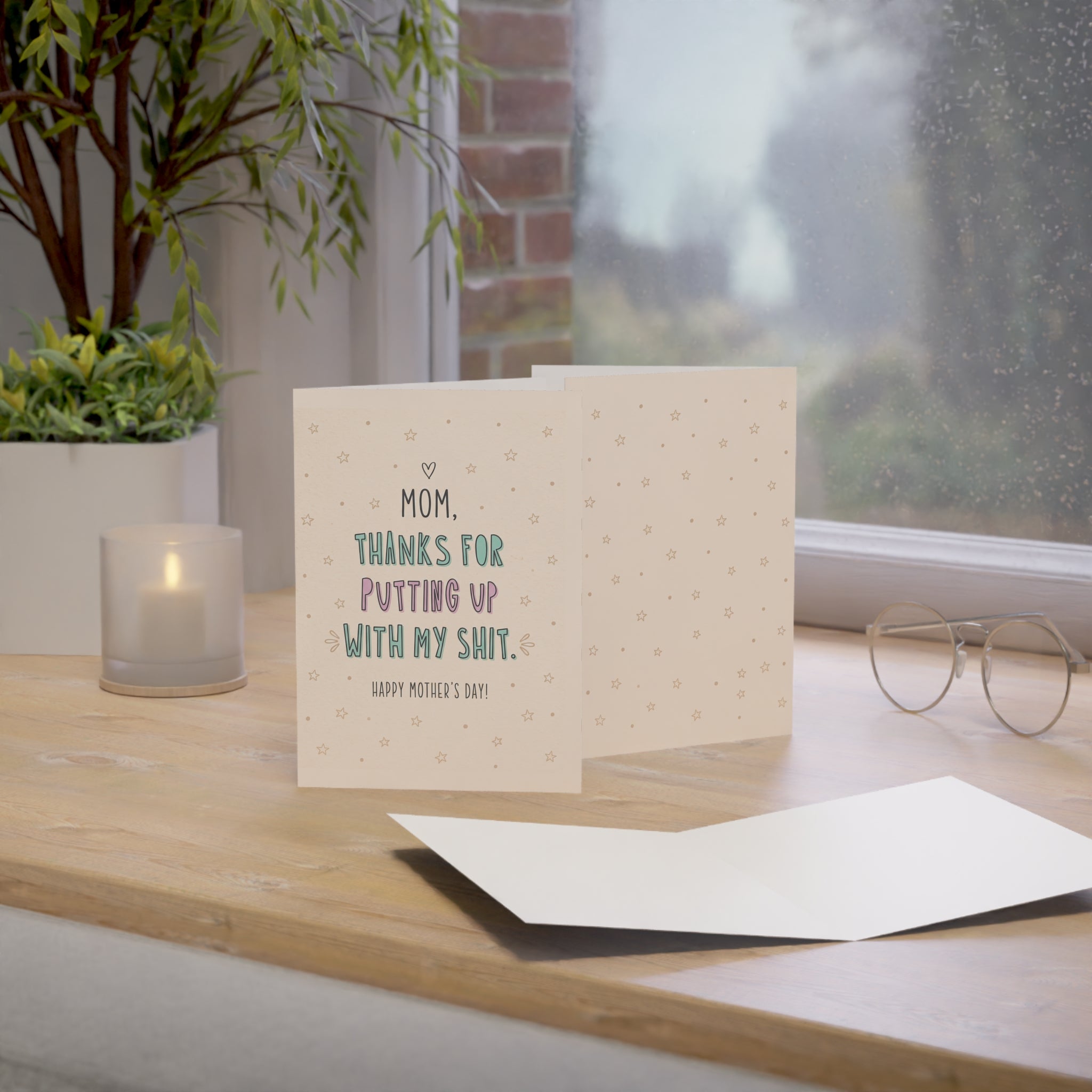 Thanks Mom Greeting Cards