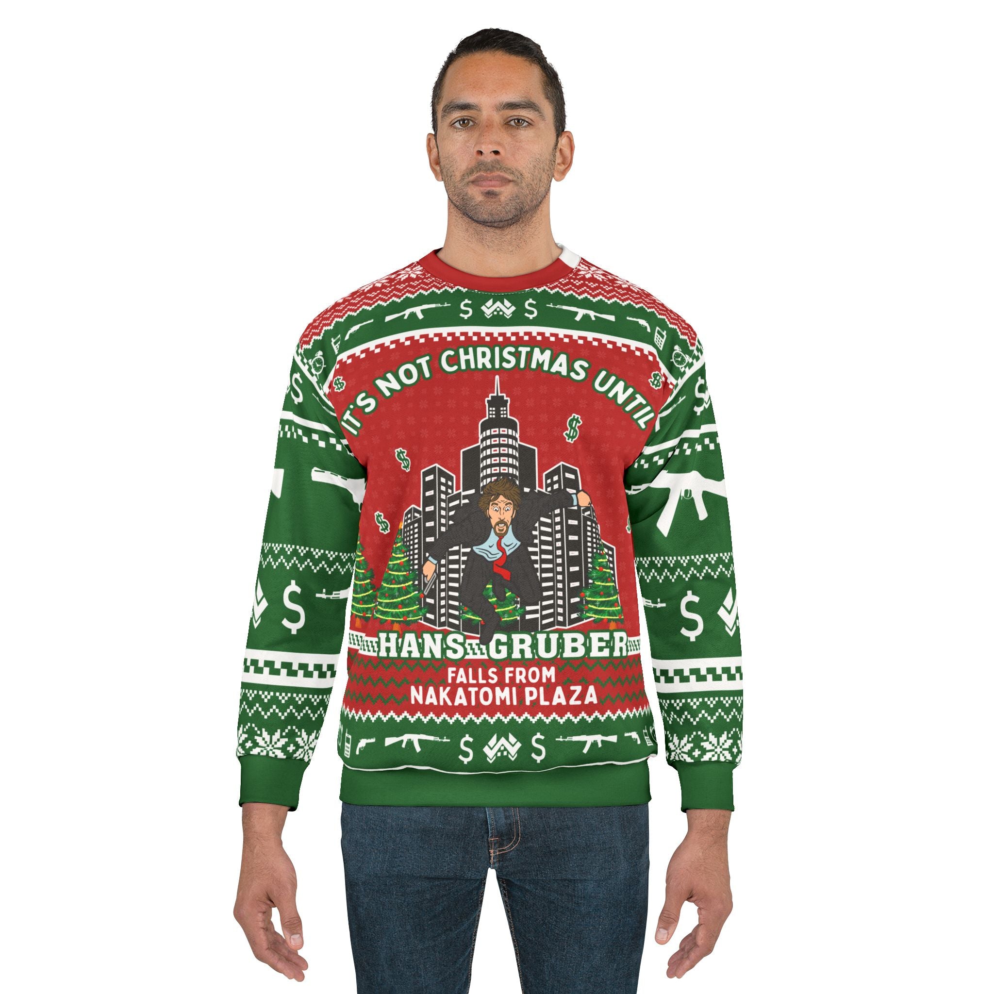 Hans Gruber Ugly Christmas Sweater