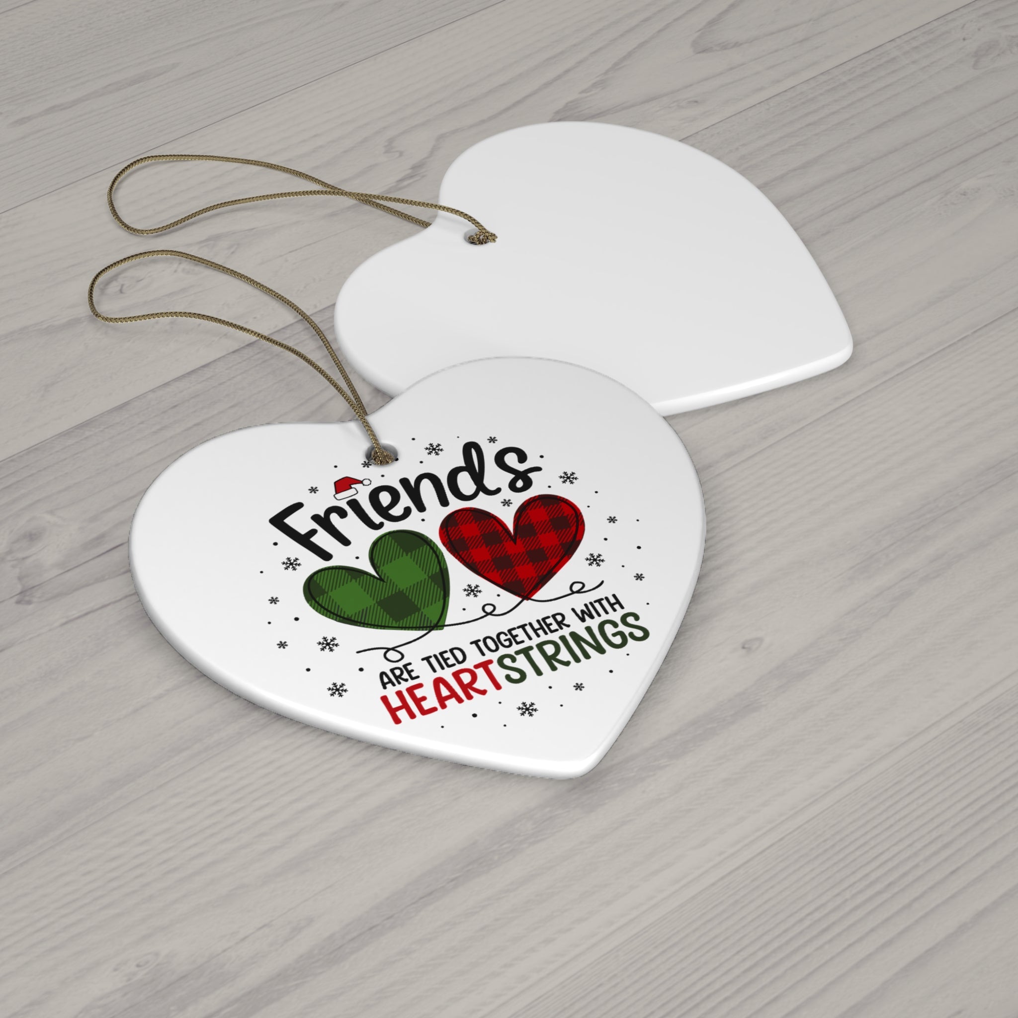 Friends Tied Together Ceramic Ornament