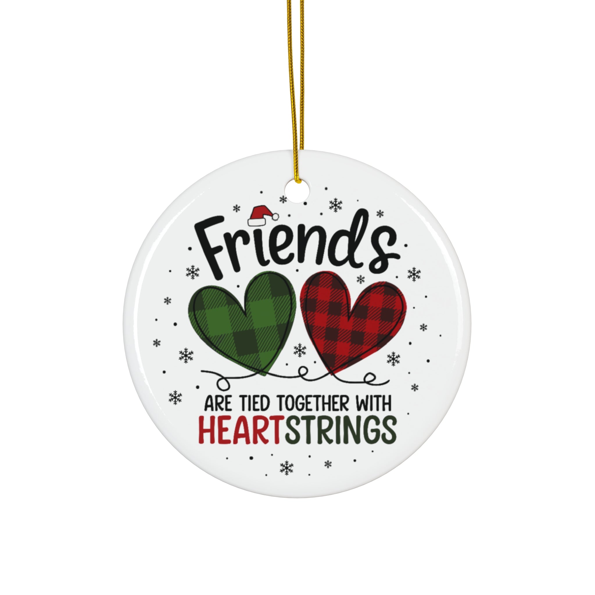 Friends Tied Together Ceramic Ornament