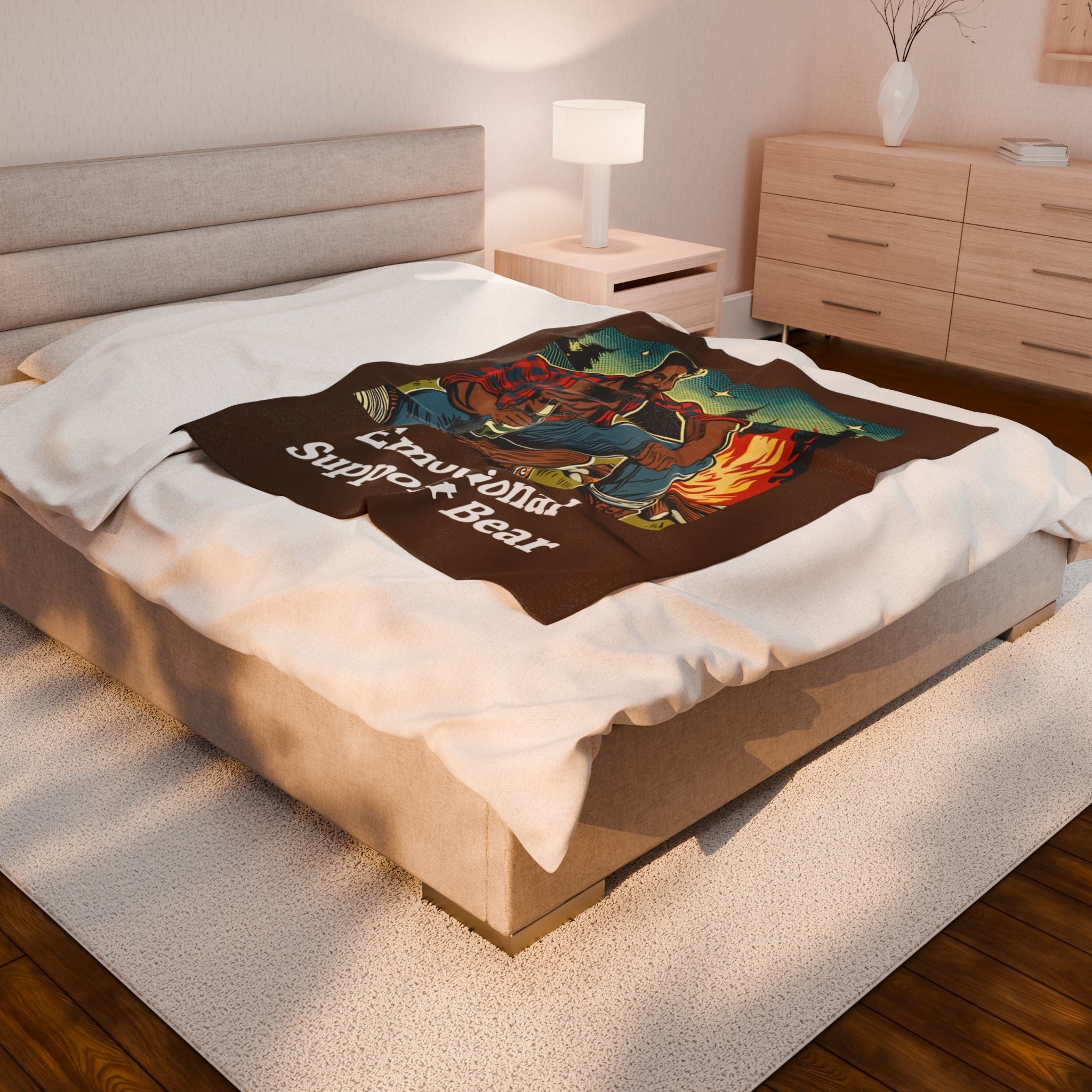 Emotional Support Bear Blanket