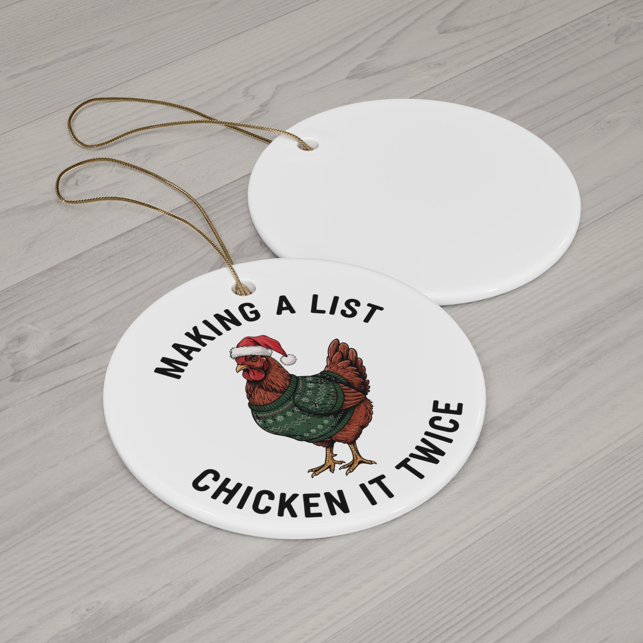 Making a List Ceramic Ornament