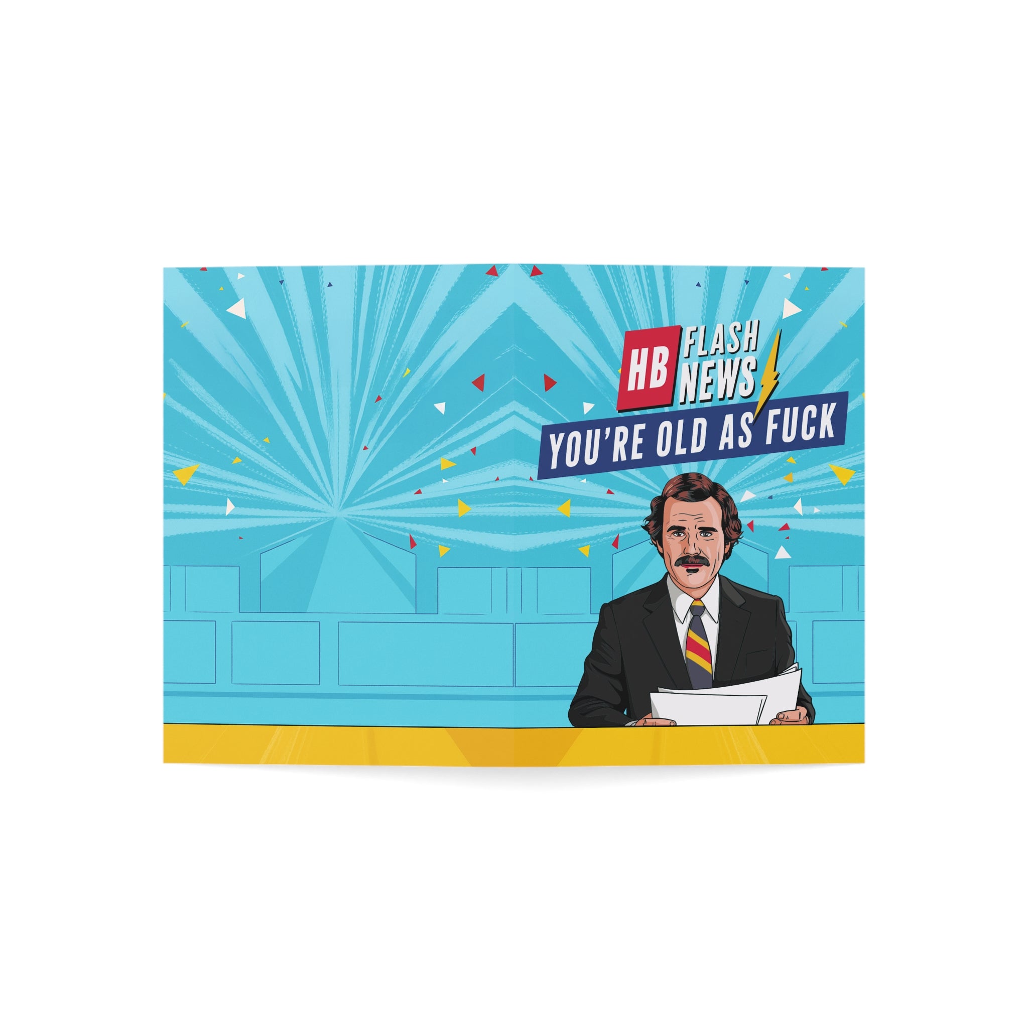 HB Flash News Greeting Cards