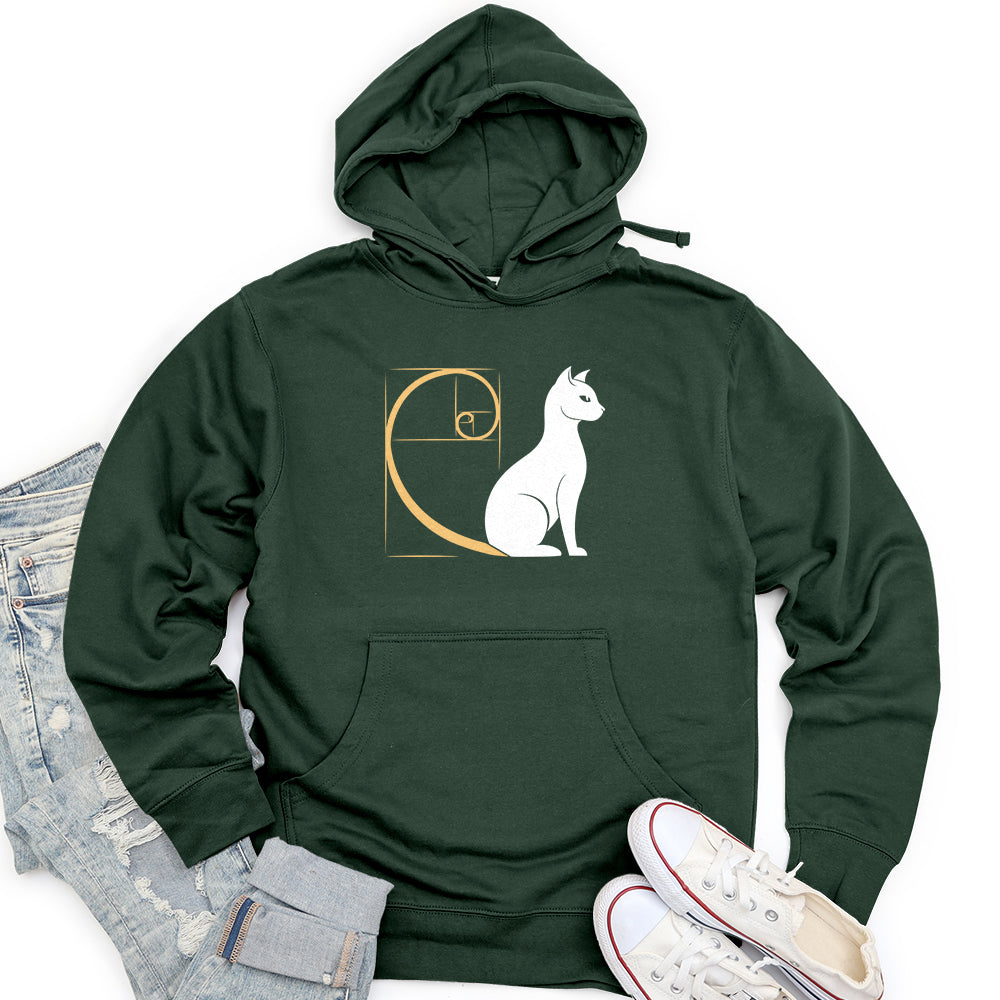 Spiral Cat Unisex midweight hoodie