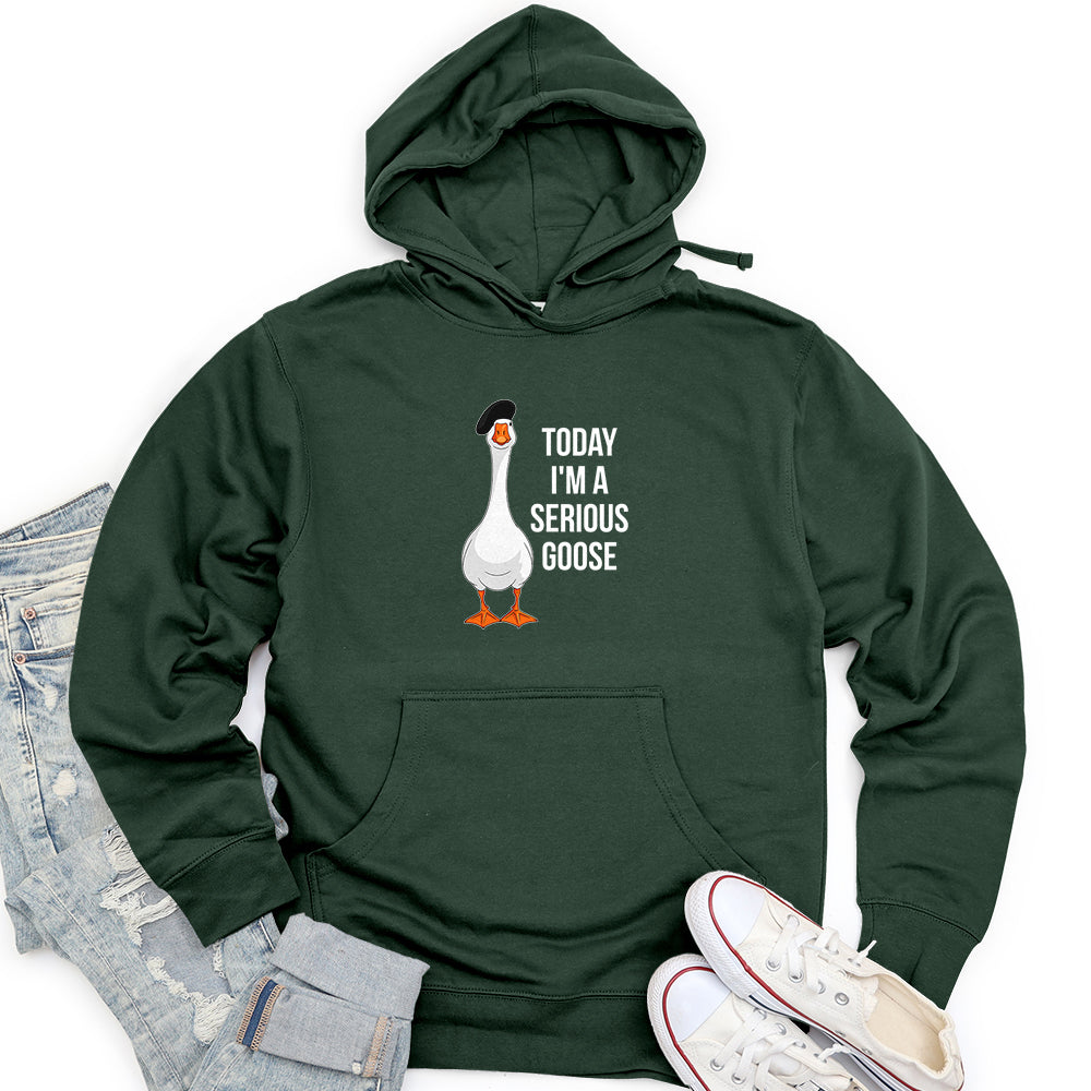 Today I'm a Serious Goose 2 Unisex midweight hoodie