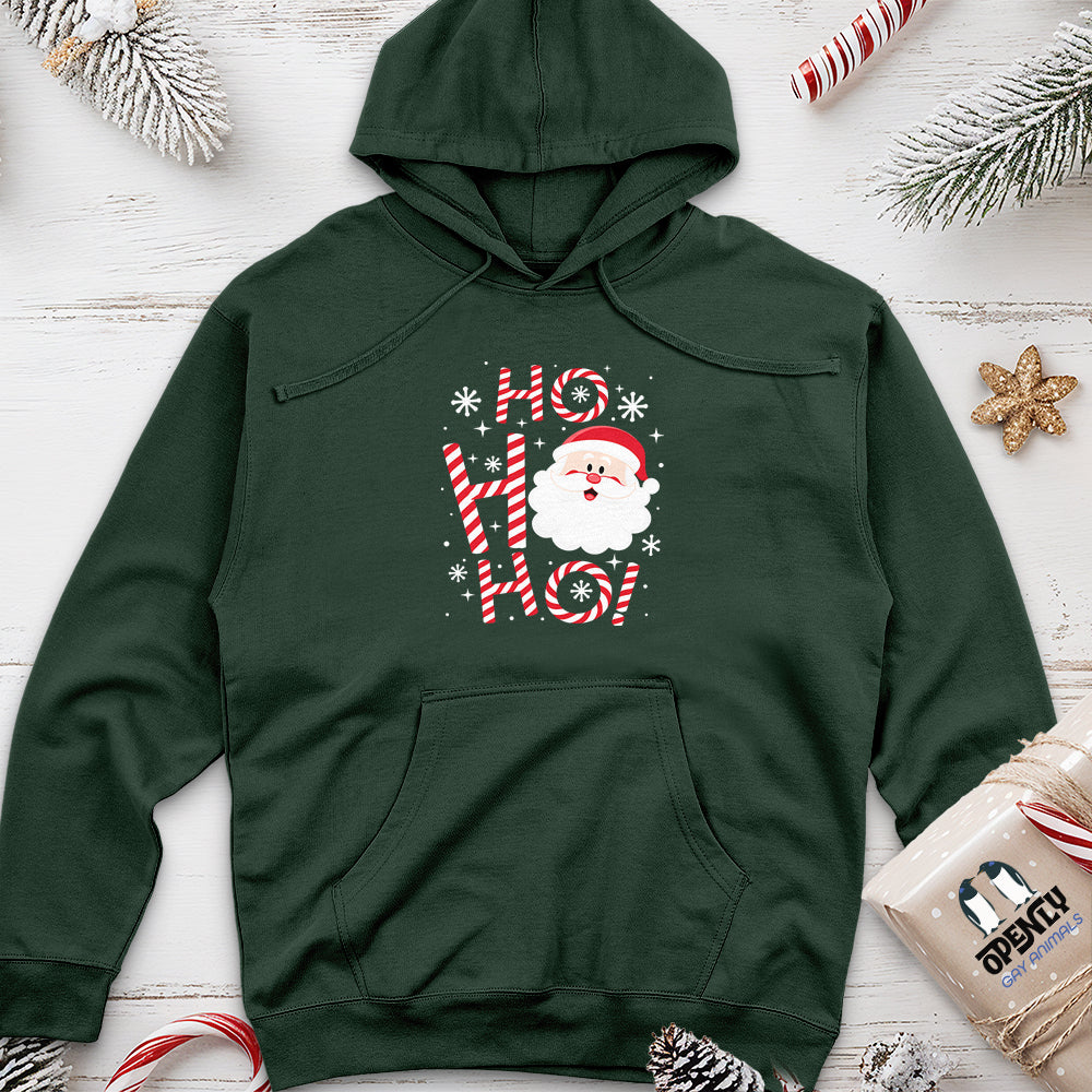 Ho Ho Ho Unisex Midweight Hoodie