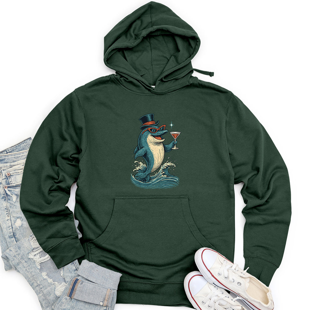 Party Dolphin Unisex Midweight Hoodie