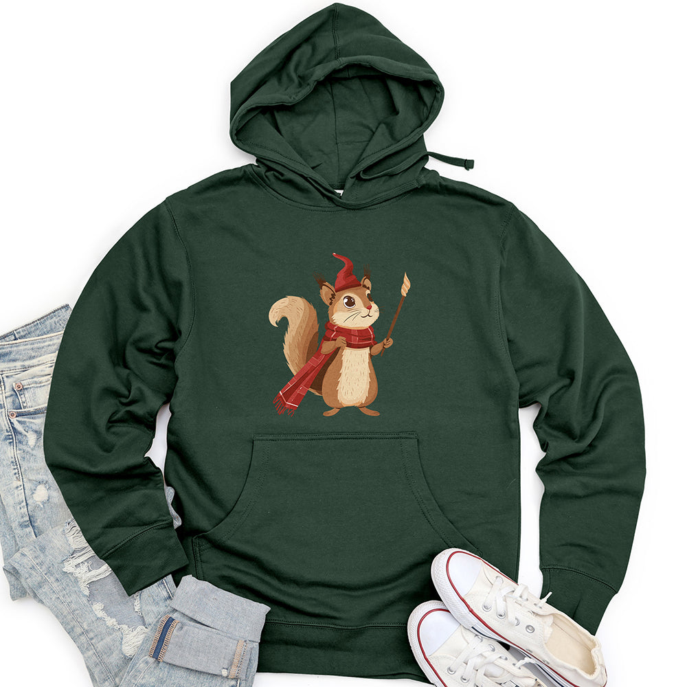 Squirrel Magician Charm Unisex Midweight Hoodie