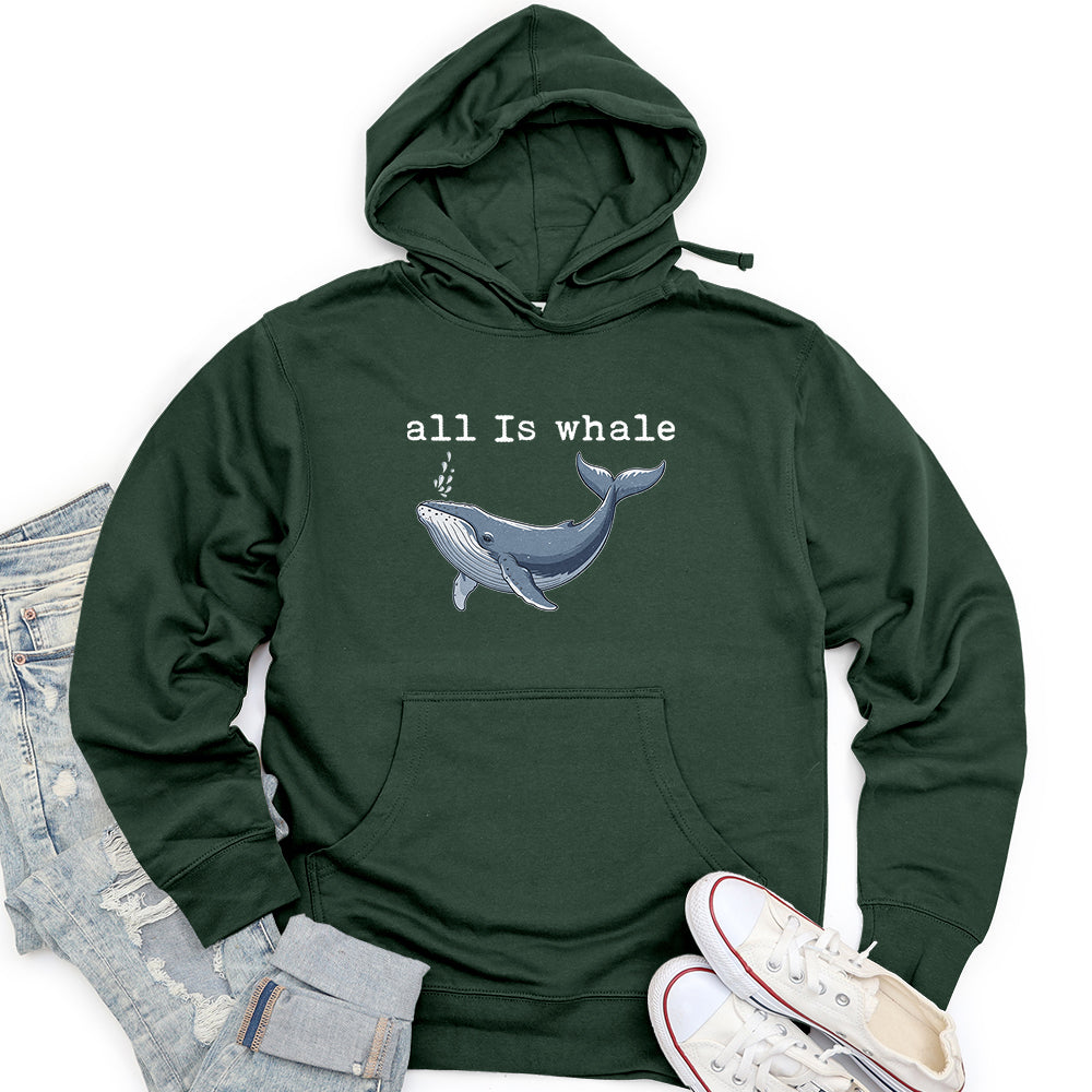 All Is Whale Unisex midweight hoodie