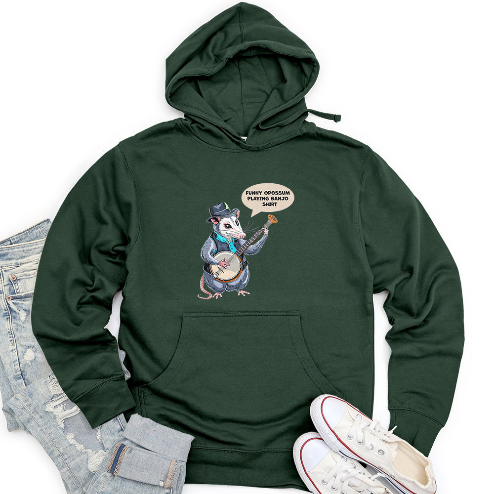 Funny Opossum Unisex Midweight Hoodie