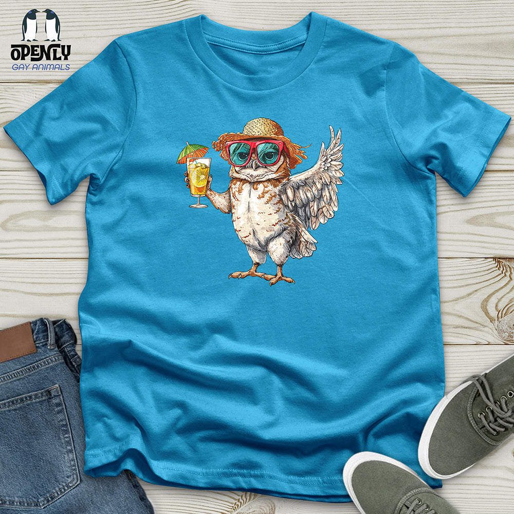 Owl Beach Vacation Unisex t-shirt