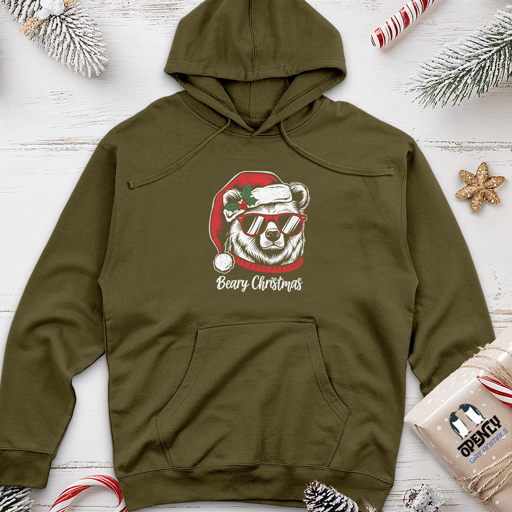 Beary Christmas Unisex Midweight Hoodie