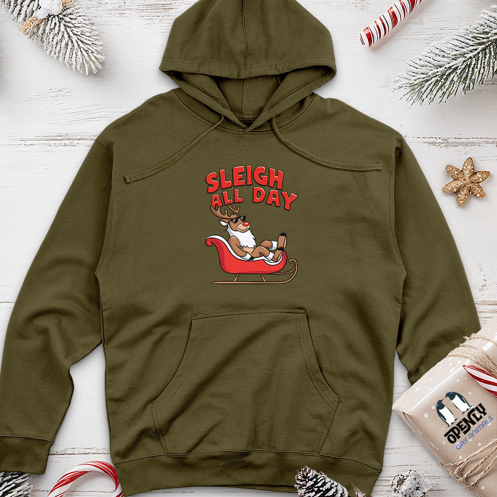 Sleigh All Day Unisex Midweight Hoodie