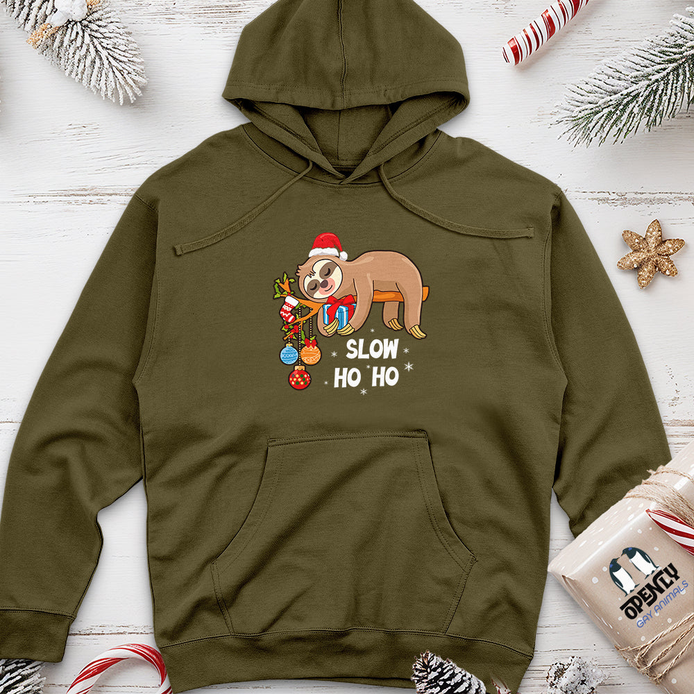 Slow Ho Ho Unisex Midweight Hoodie