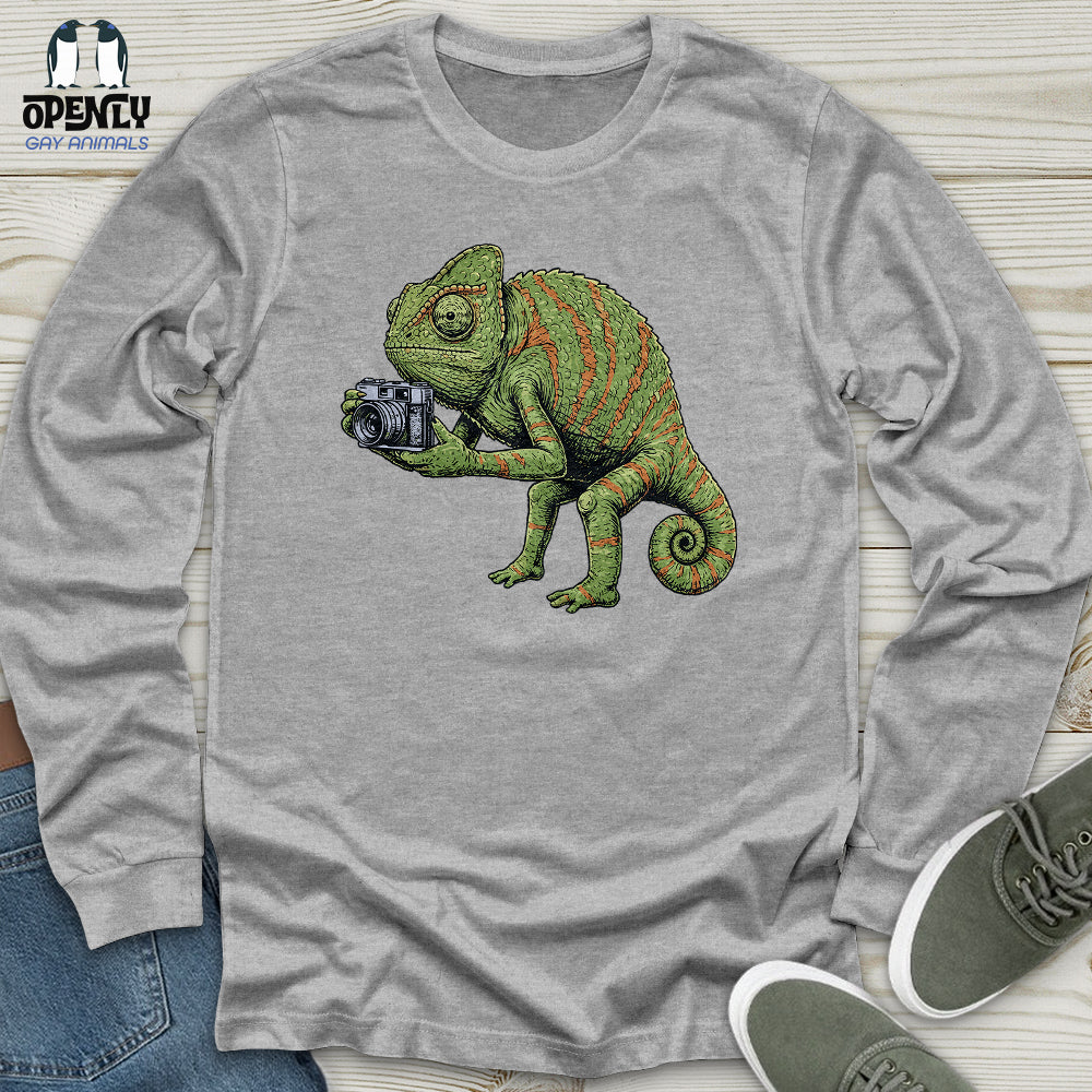 Chameleon Photographer Unisex Long Sleeve Tee
