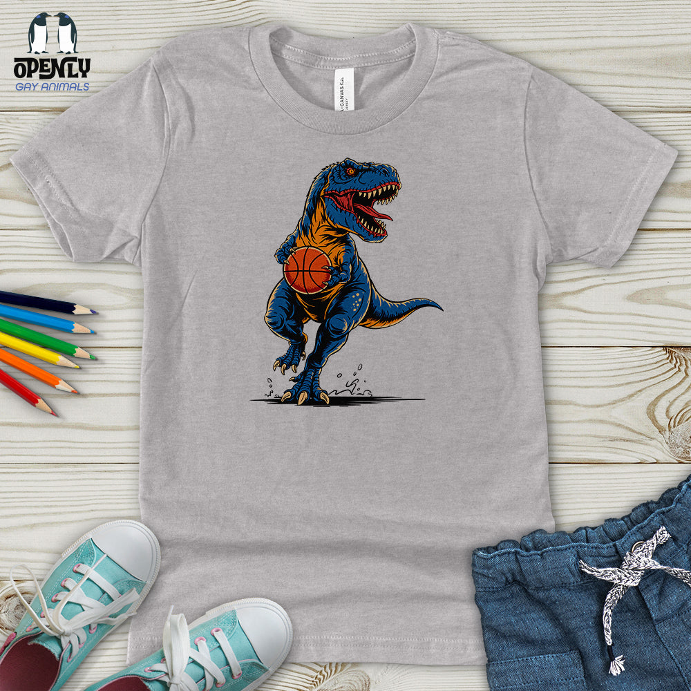 Dinosaurs Basketball Youth T-Shirt