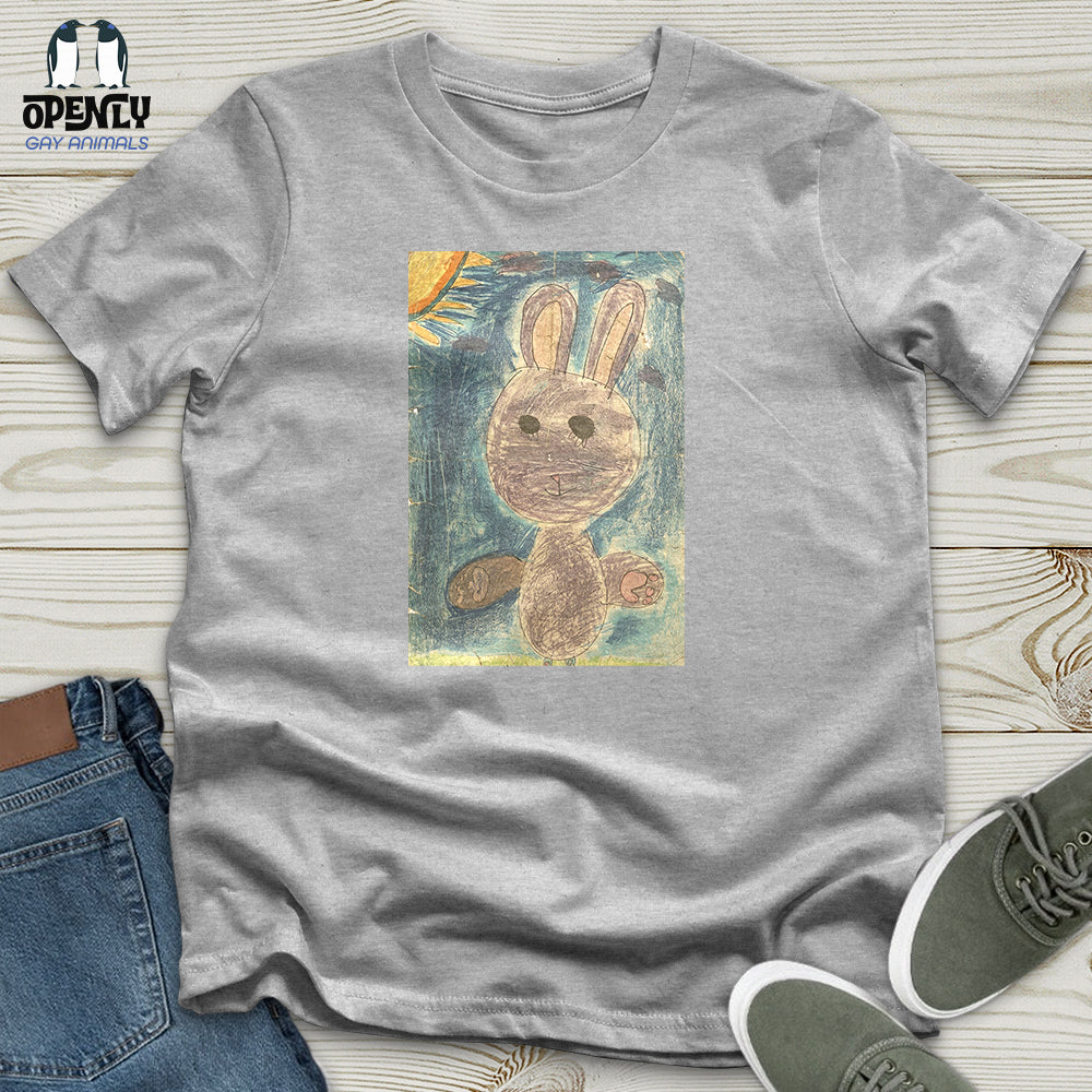 Glitch Bunny Faded Unisex T-Shirt