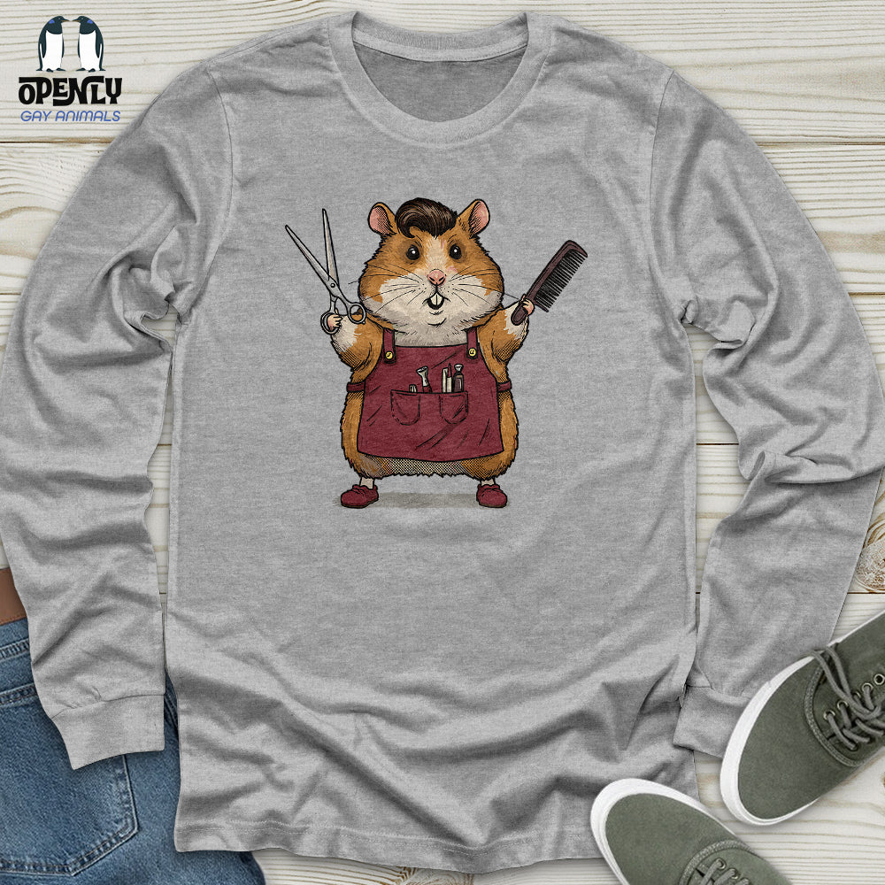 Hamster Barber Unisex Long Sleeve Tee