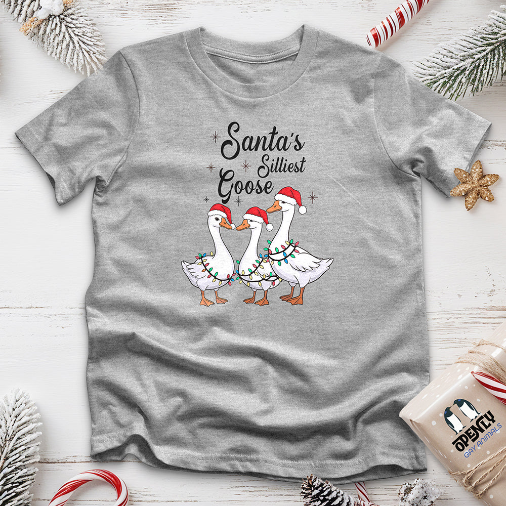 Santa's Silliest Goose Unisex t-shirt