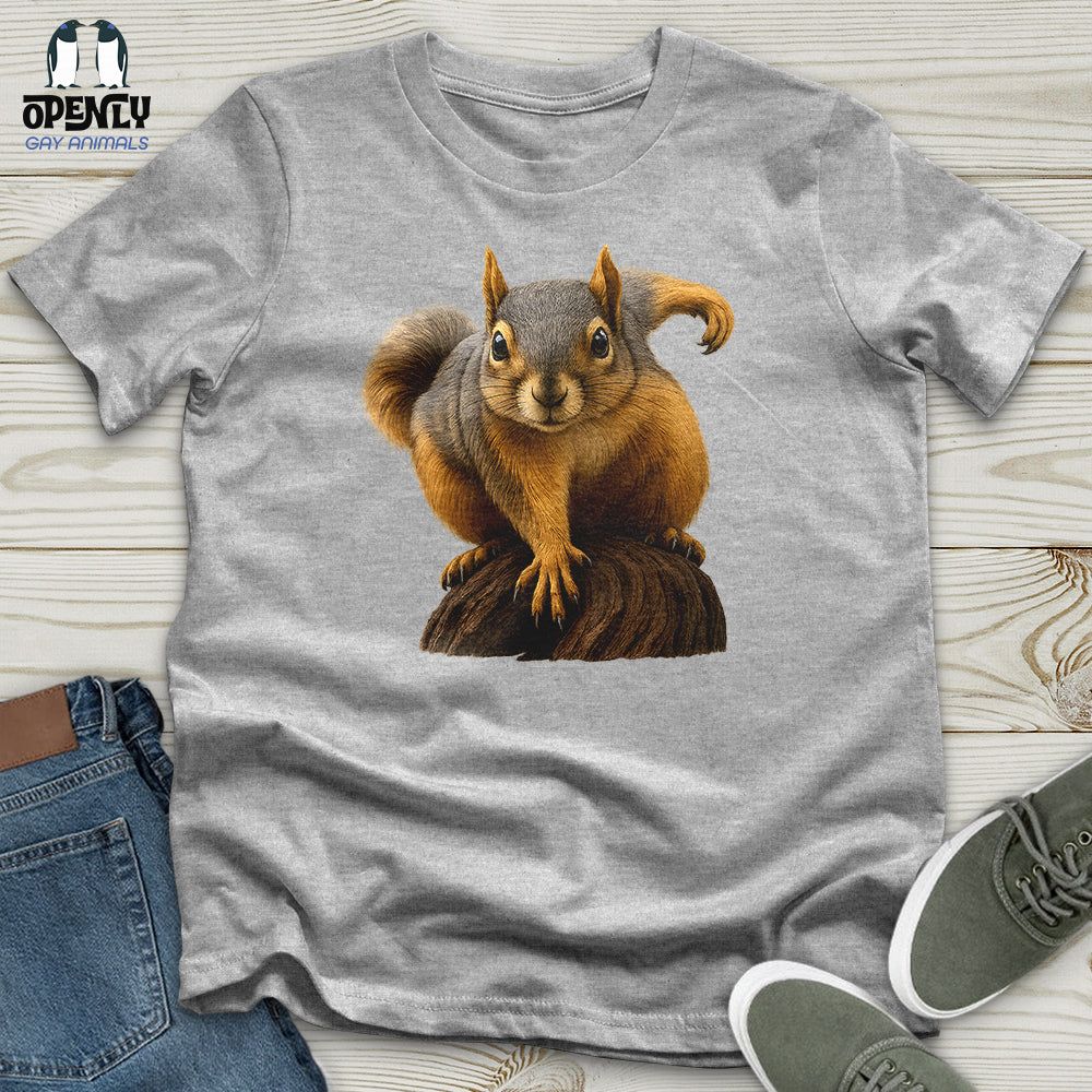 Squirrel on Alert Unisex T-Shirt