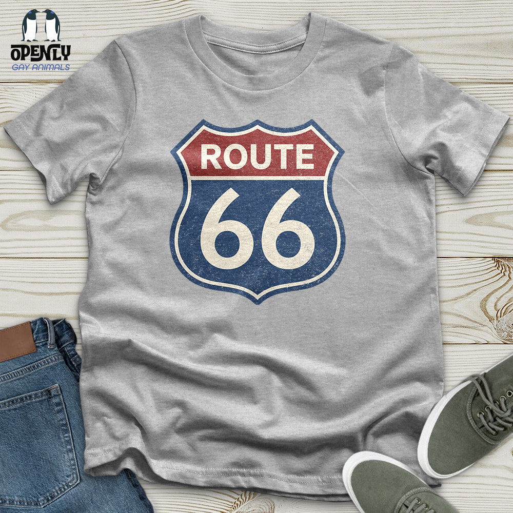 Vintage Route 66 Sign Unisex T-Shirt