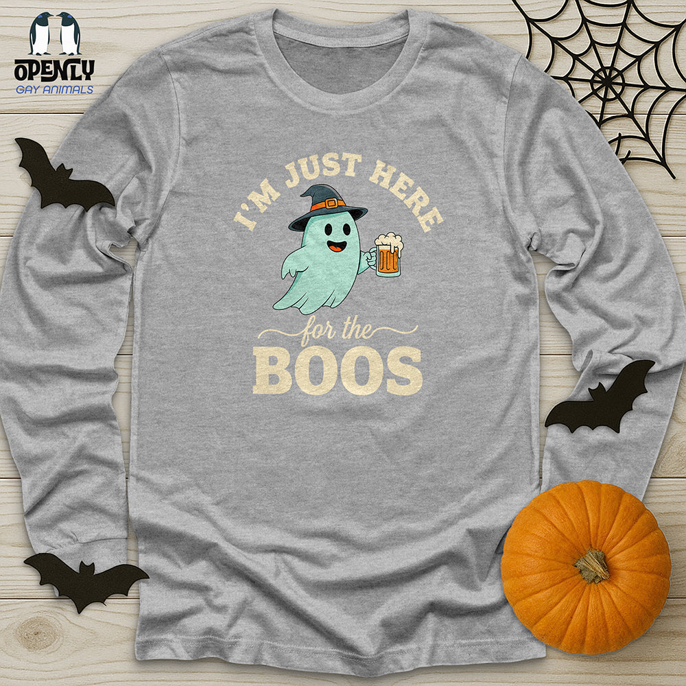 I'm Just Here For The Boos Unisex Long Sleeve Tee