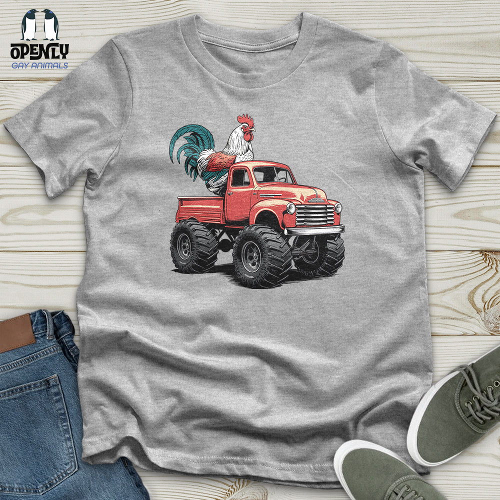 Chicken Monster Truck Unisex t-shirt