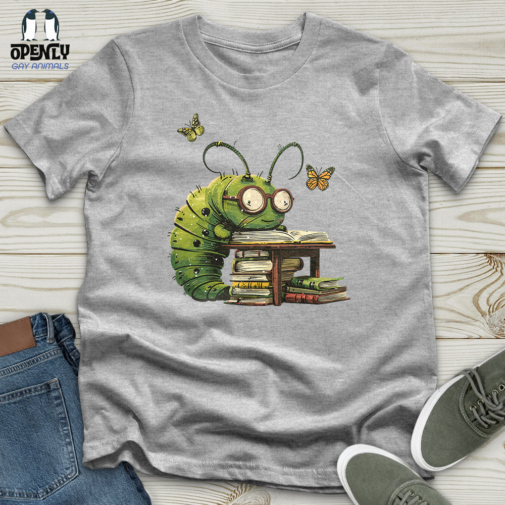 Caterpillar Bookworm Bliss Unisex t-shirt