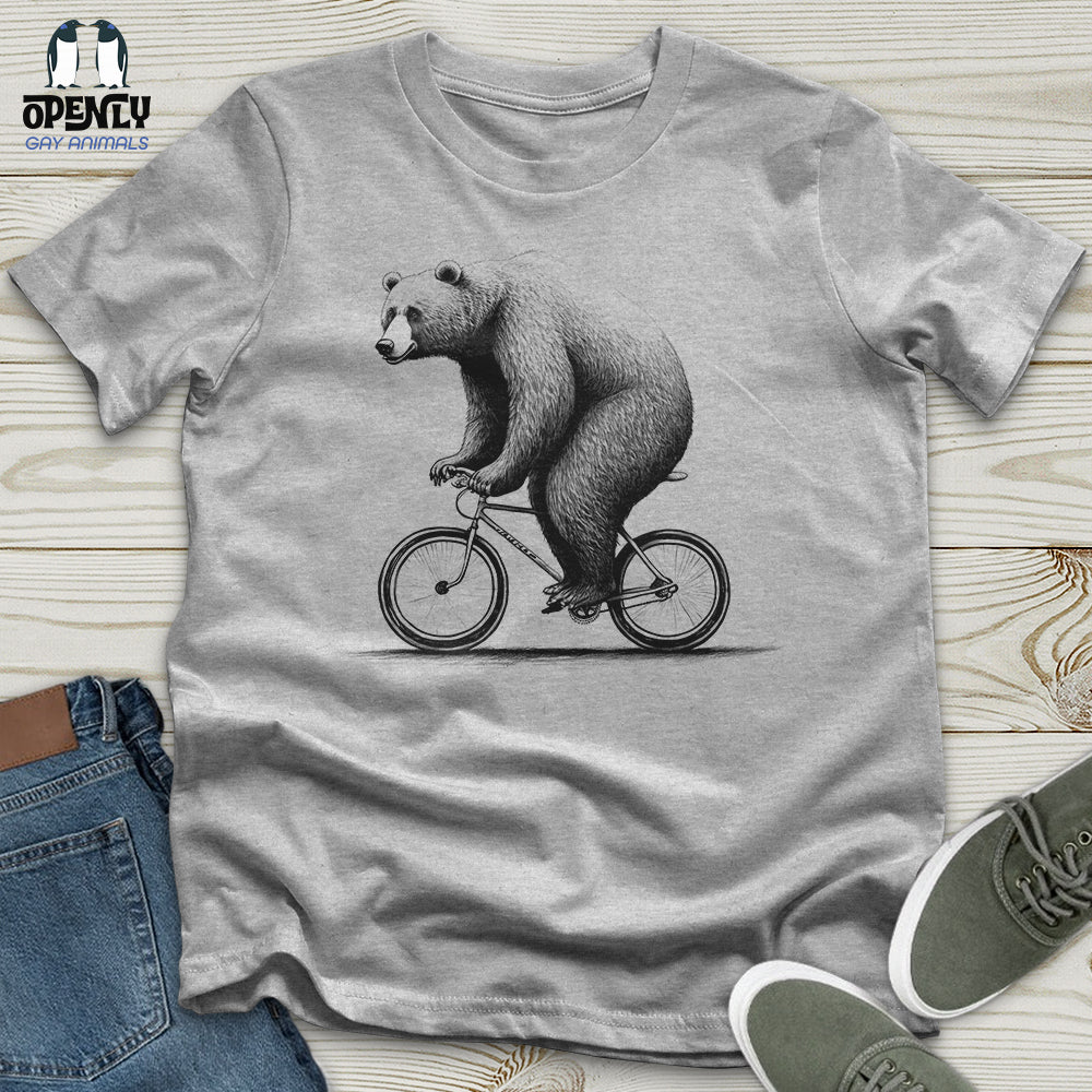 Bear Riding Bike Unisex T-Shirt