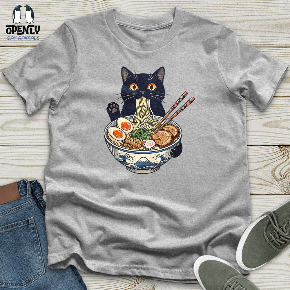 Cat with Ramen Unisex T-Shirt