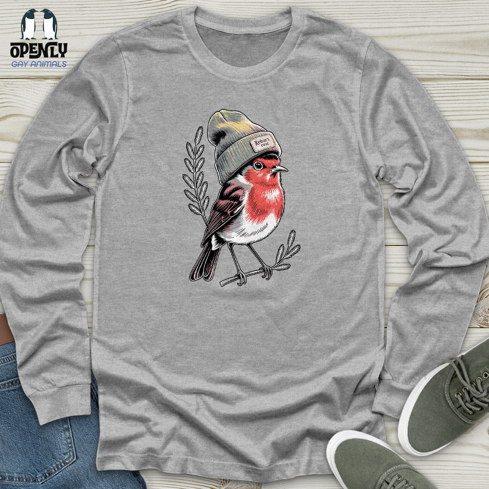 Robin Bird Unisex Long Sleeve Tee