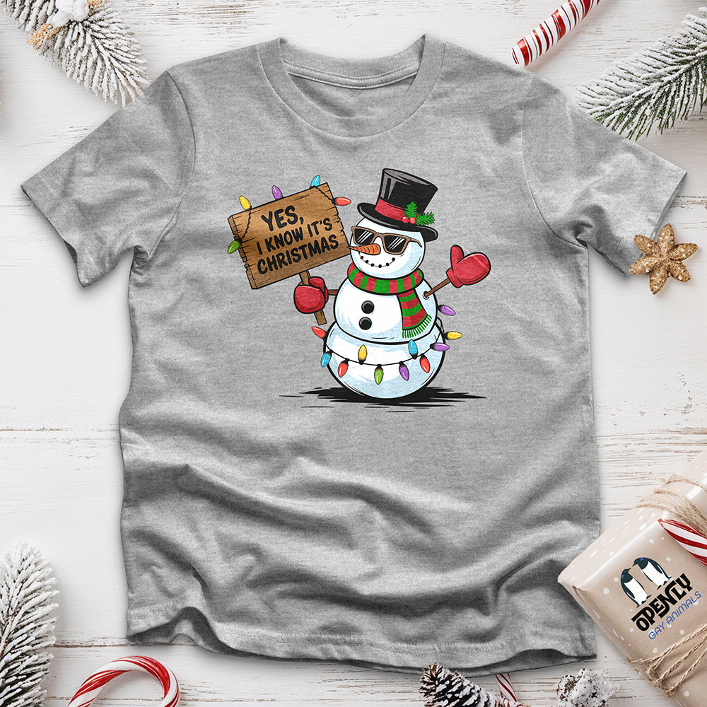 Yes, I Know It's Christmas Unisex t-shirt