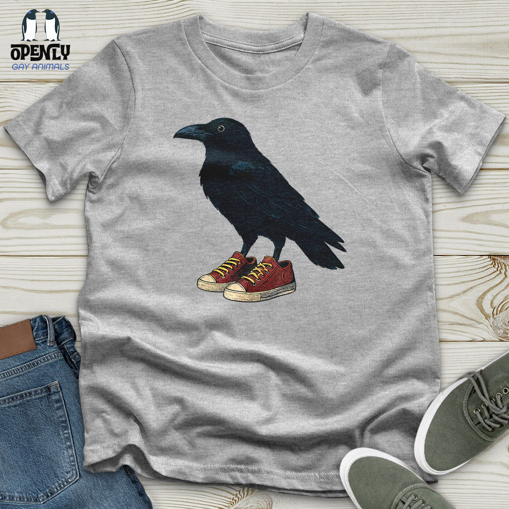 Raven Wearing Sneakers Unisex T-Shirt