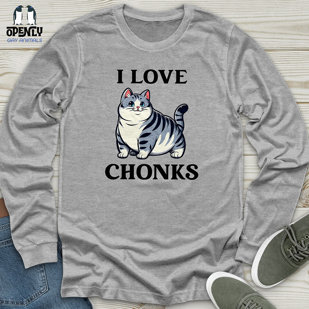 I Love Chonks Unisex Long Sleeve Tee