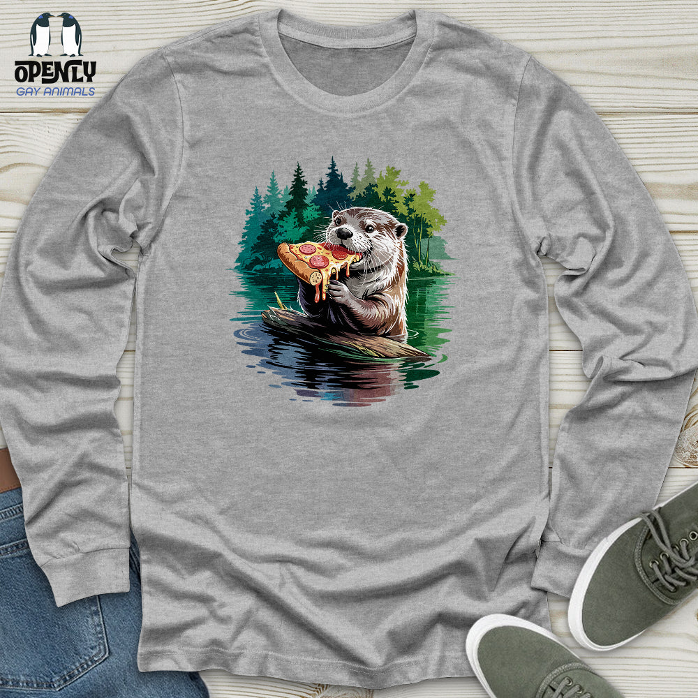 Otter Pizza Unisex Long Sleeve Tee