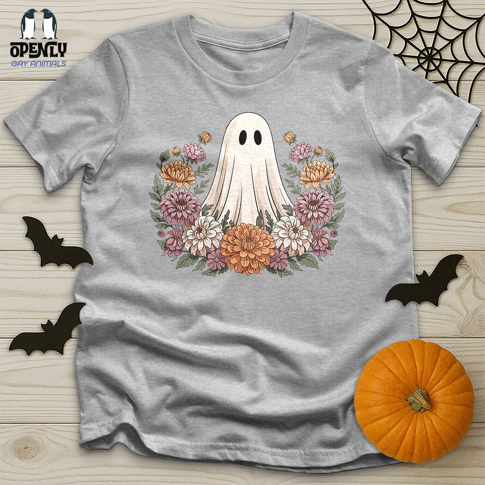 Floral Halloween Ghost Unisex T-Shirt