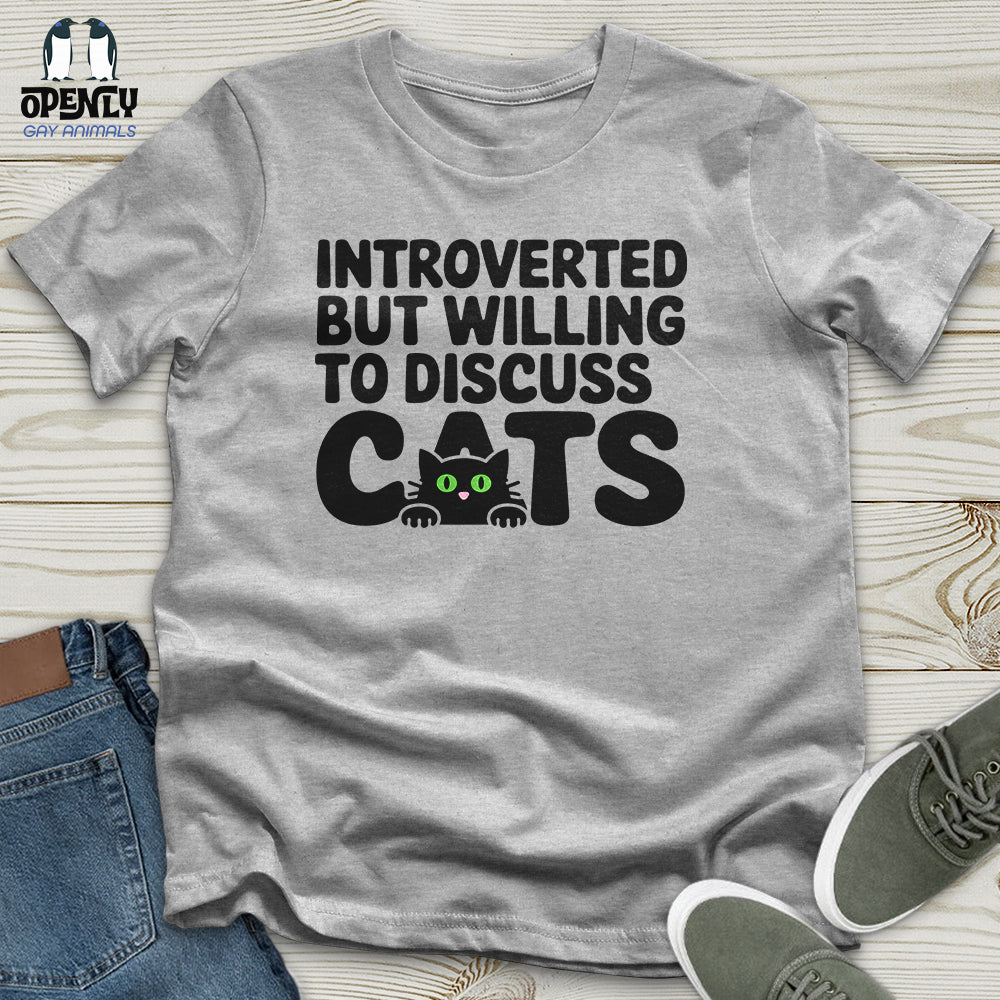 Introverted But Willing To Discuss Cat Unisex T-Shirt