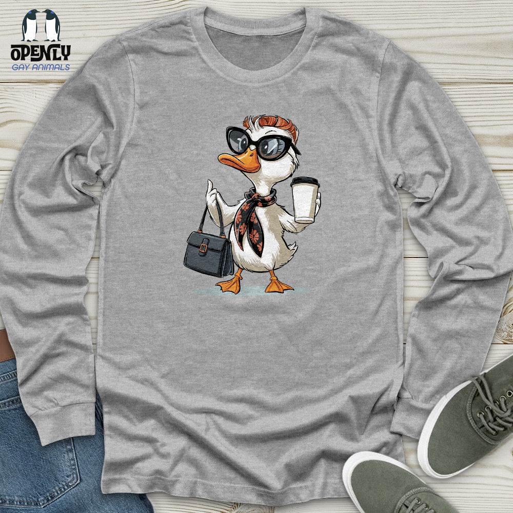 Fashionable Duck Unisex Long Sleeve Tee