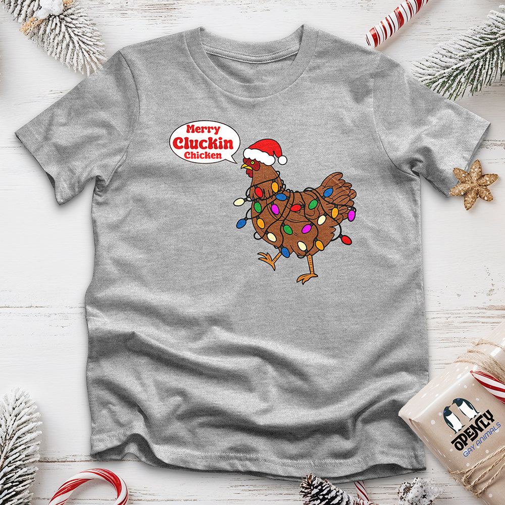 Merry Cluckin Chicken Unisex t-shirt