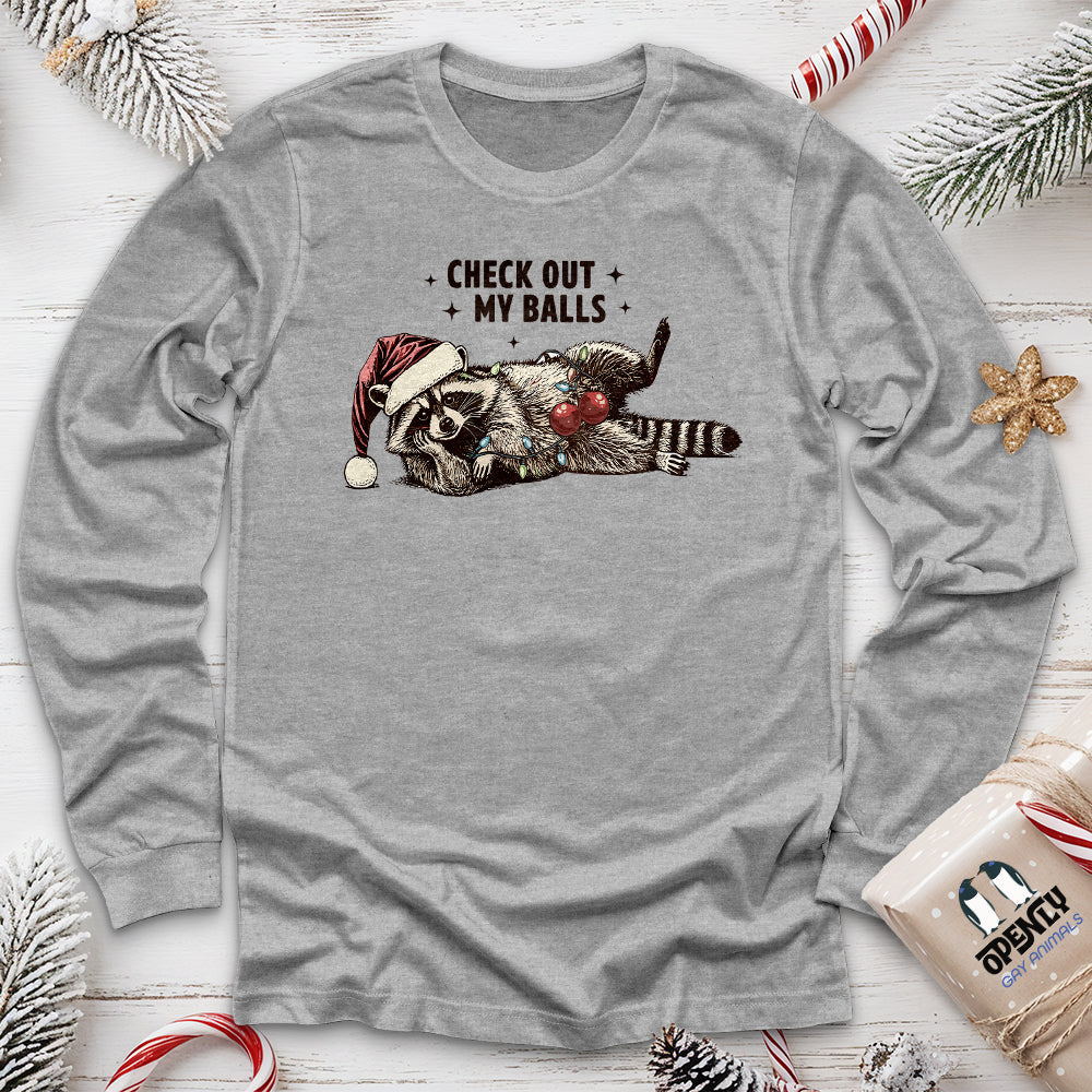 Check Out My Balls Unisex Long Sleeve Tee