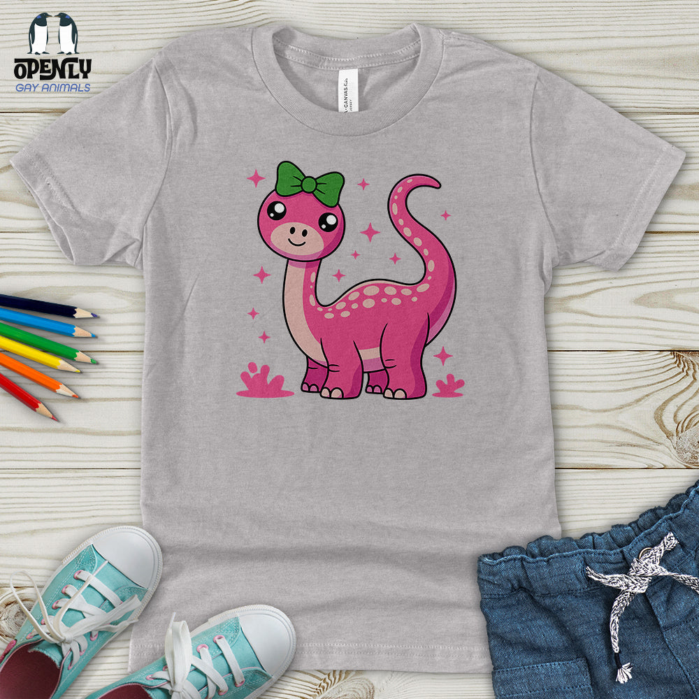 Pink Dinosaur Youth T-Shirt