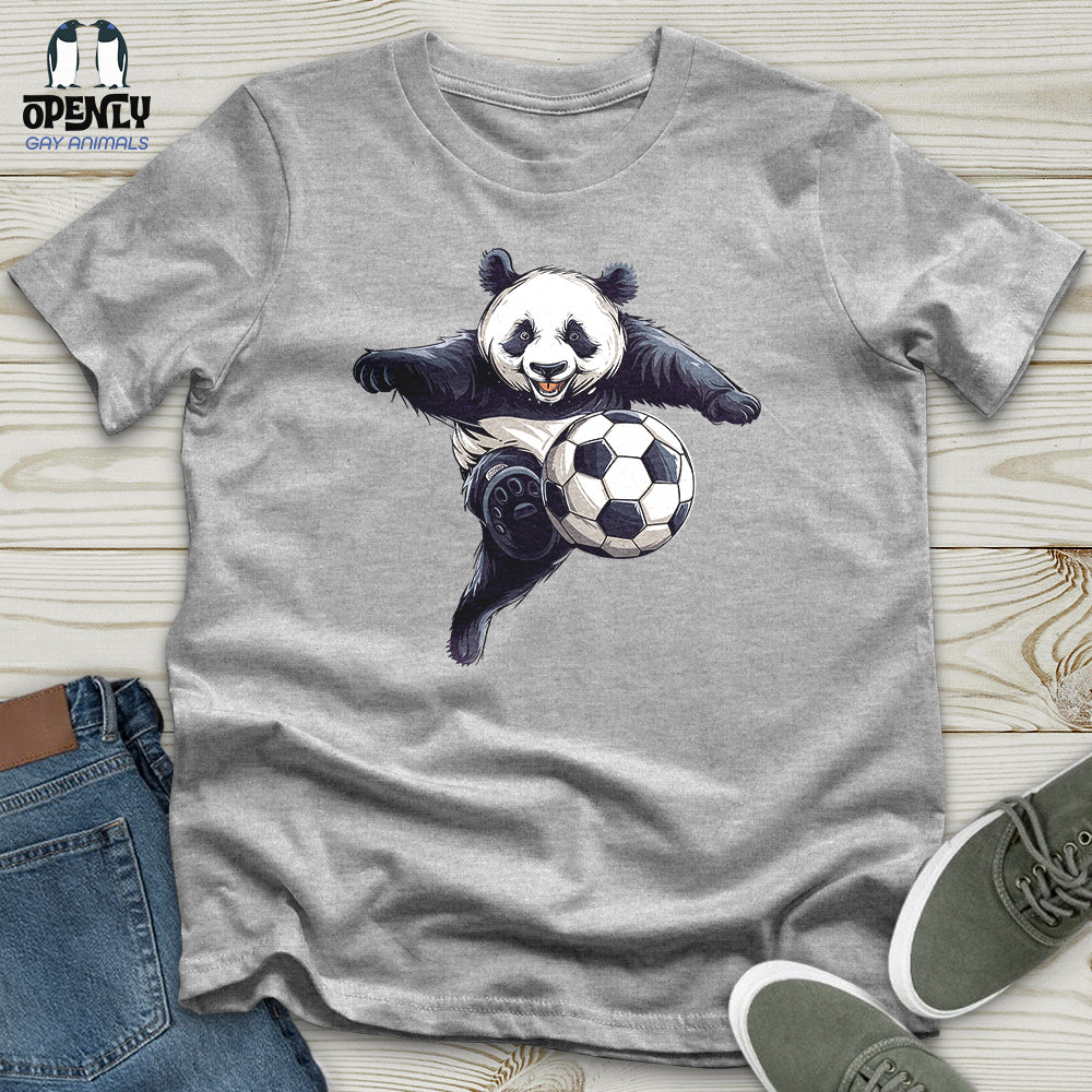 Panda Soccer Strike Unisex t-shirt