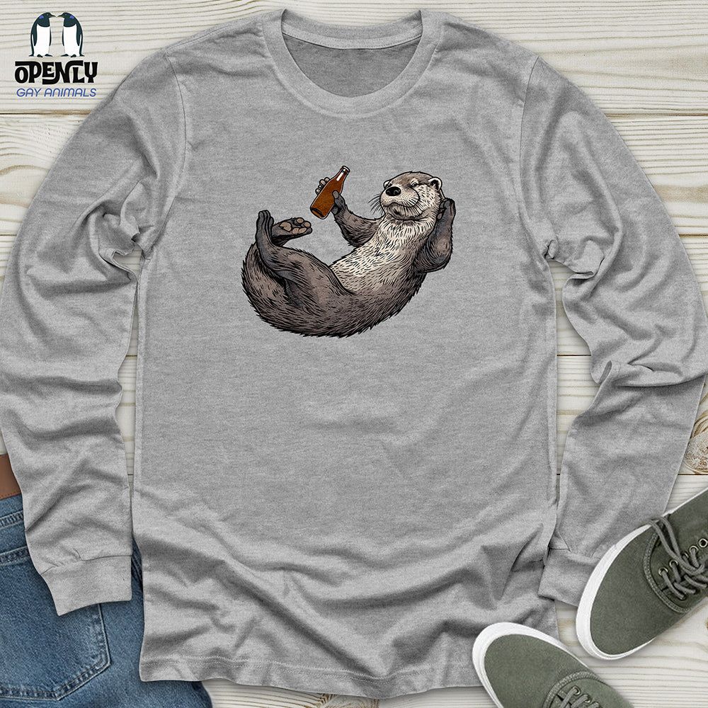 Otter Relaxation Unisex Long Sleeve Tee