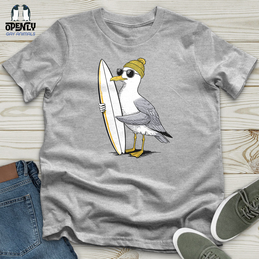 Surfing Seagull Unisex T-Shirt