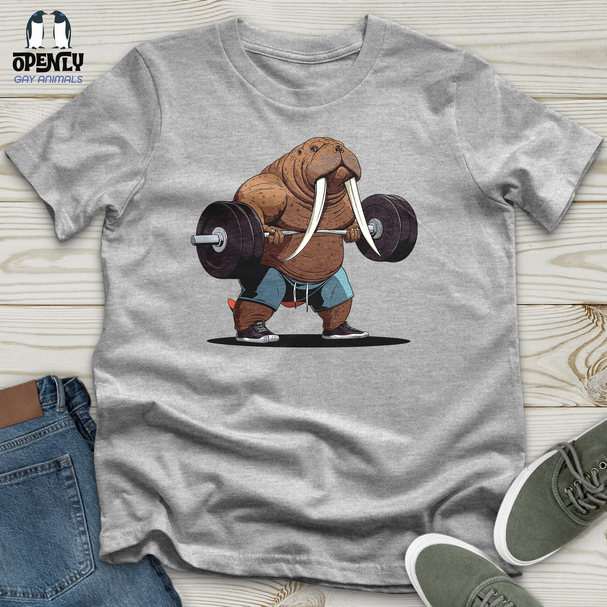 Walrus Weightlifting Champion Unisex t-shirt