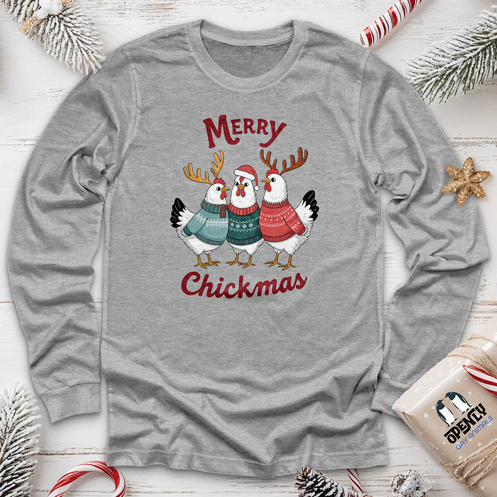 Merry Chickmas Unisex Long Sleeve Tee